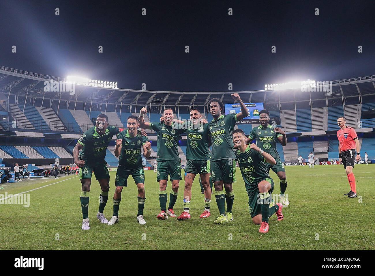 Bucaramanga célèbre leurs objectifs Banque D'Images