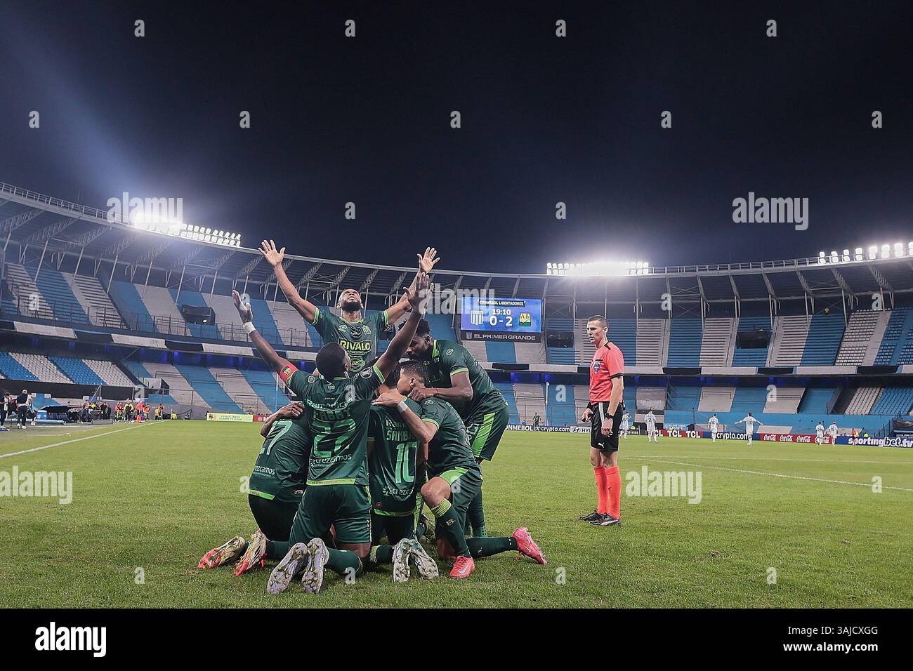 Bucaramanga célèbre leurs objectifs Banque D'Images