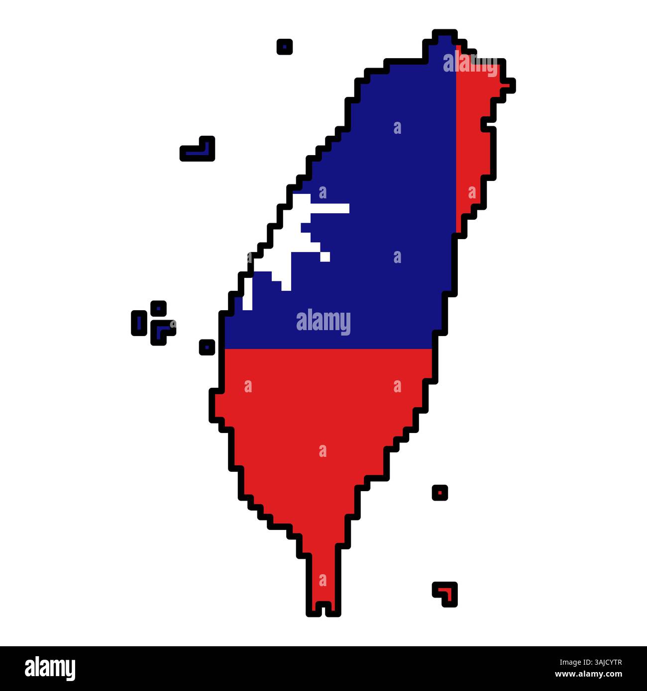 Icônes pixelisées de carte du monde dans le style 8 bits, représentant plus de 190 pays. Parfait pour l'art numérique, les projets éducatifs et les conceptions thématiques. Illustration de Vecteur