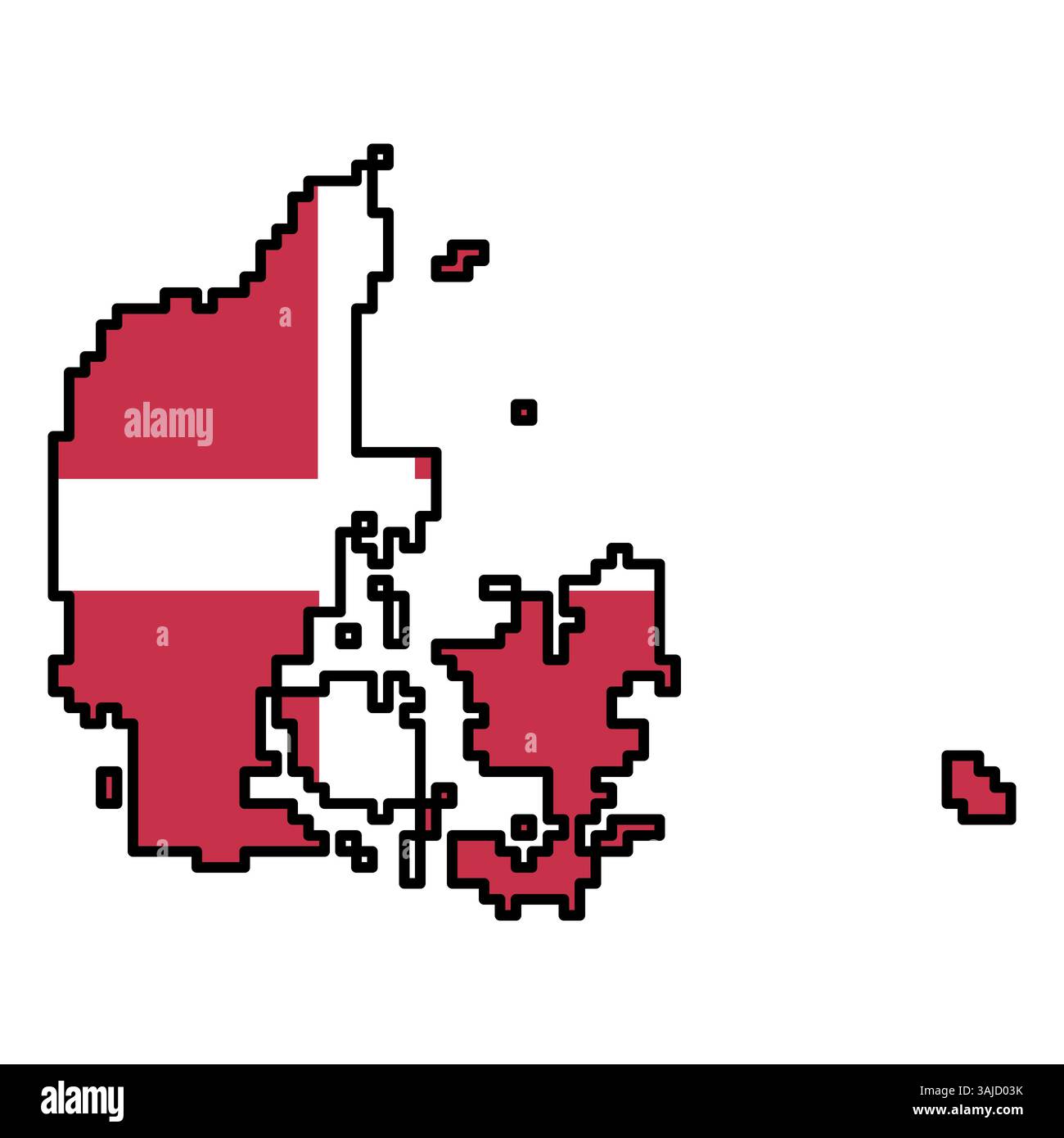 Icônes pixelisées de carte du monde dans le style 8 bits, représentant plus de 190 pays. Parfait pour l'art numérique, les projets éducatifs et les conceptions thématiques. Illustration de Vecteur