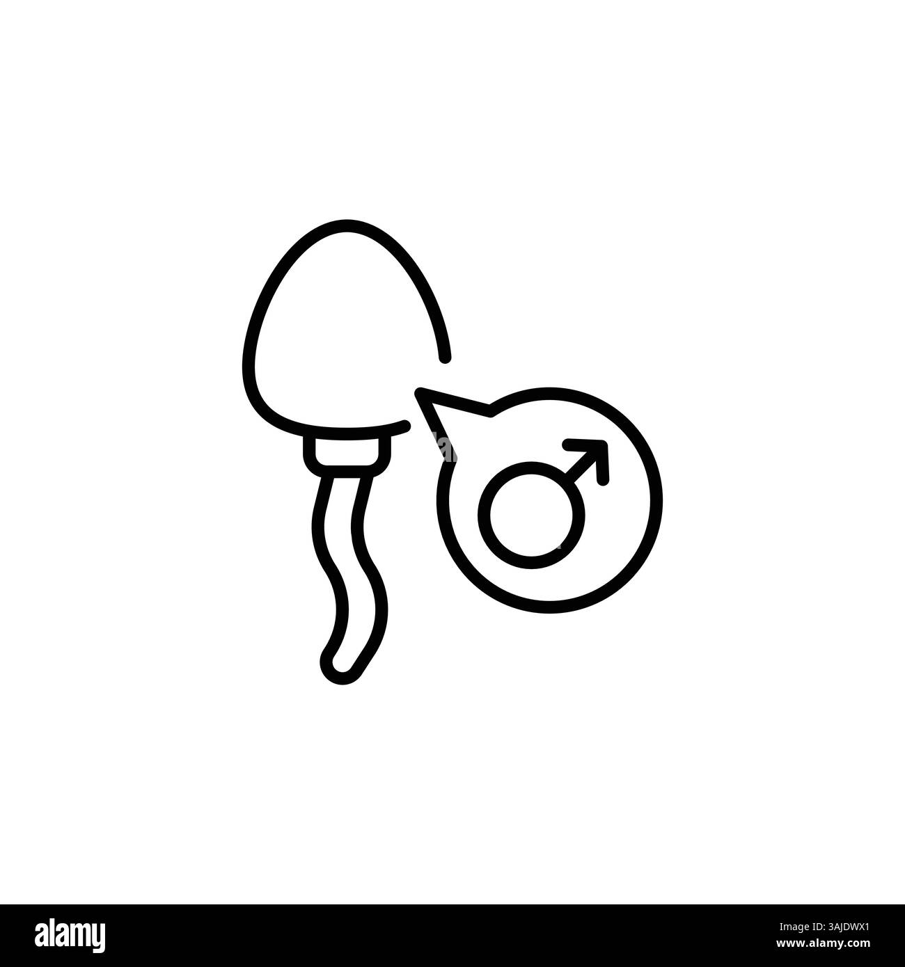 Icône rapport de test sexe Illustration de Vecteur