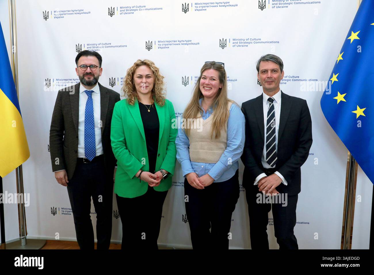 Non exclusif : Vice-ministre ukrainien de la culture et de la communication stratégique pour l'intégration européenne Andrii Nadzhos, Vice-ministre ukrainien de la culture Banque D'Images