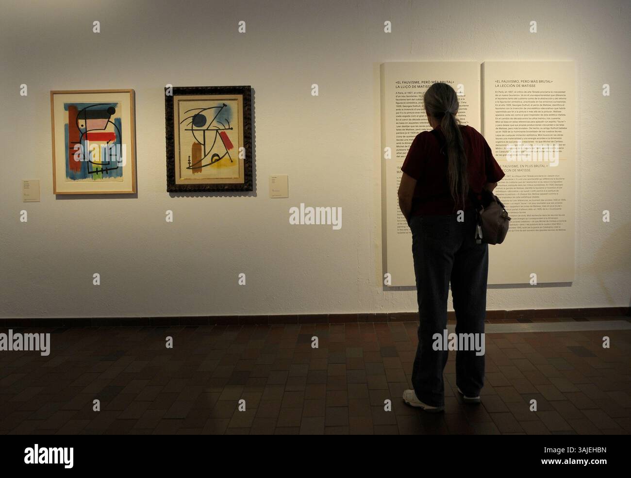 Henri Matisse à la fondation Joan Miro ; peinture ; détail ; dessin ; artiste Joan Miró ; artiste espagnol Joan Miro ; Barcelone ; Fundacio Miró ; Montjuic ; ville Banque D'Images