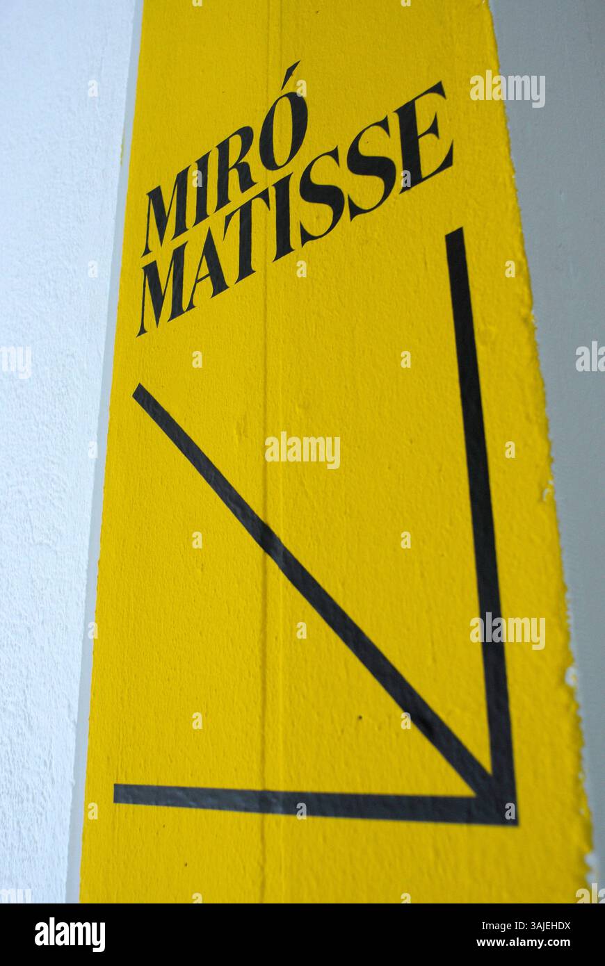 Henri Matisse à la fondation Joan Miro ; peinture ; détail ; dessin ; artiste Joan Miró ; artiste espagnol Joan Miro ; Barcelone ; Fundacio Miró ; Montjuic ; ville Banque D'Images