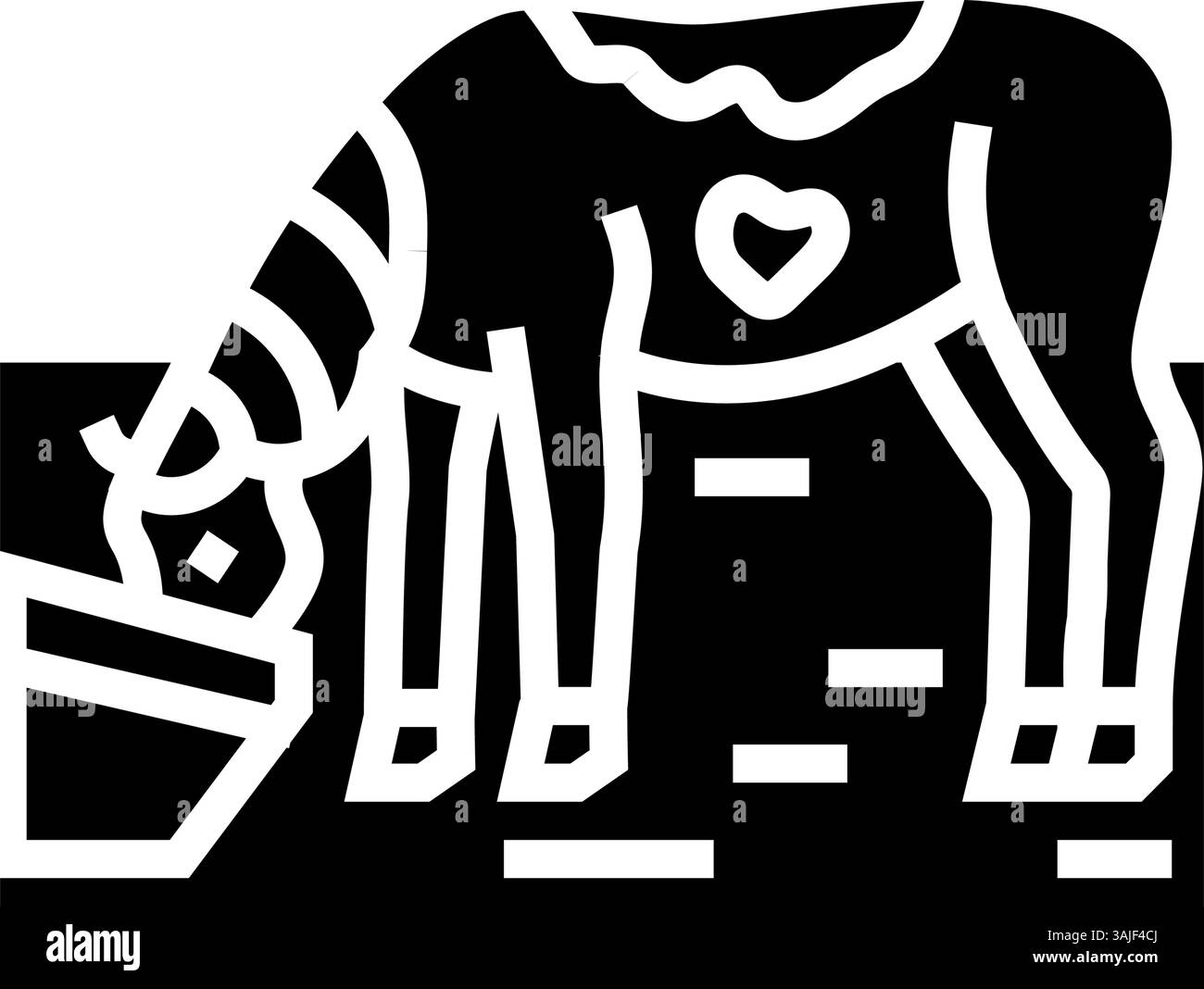 illustration vectorielle d'icône de glyphe d'élevage de chevaux nourrissant Illustration de Vecteur