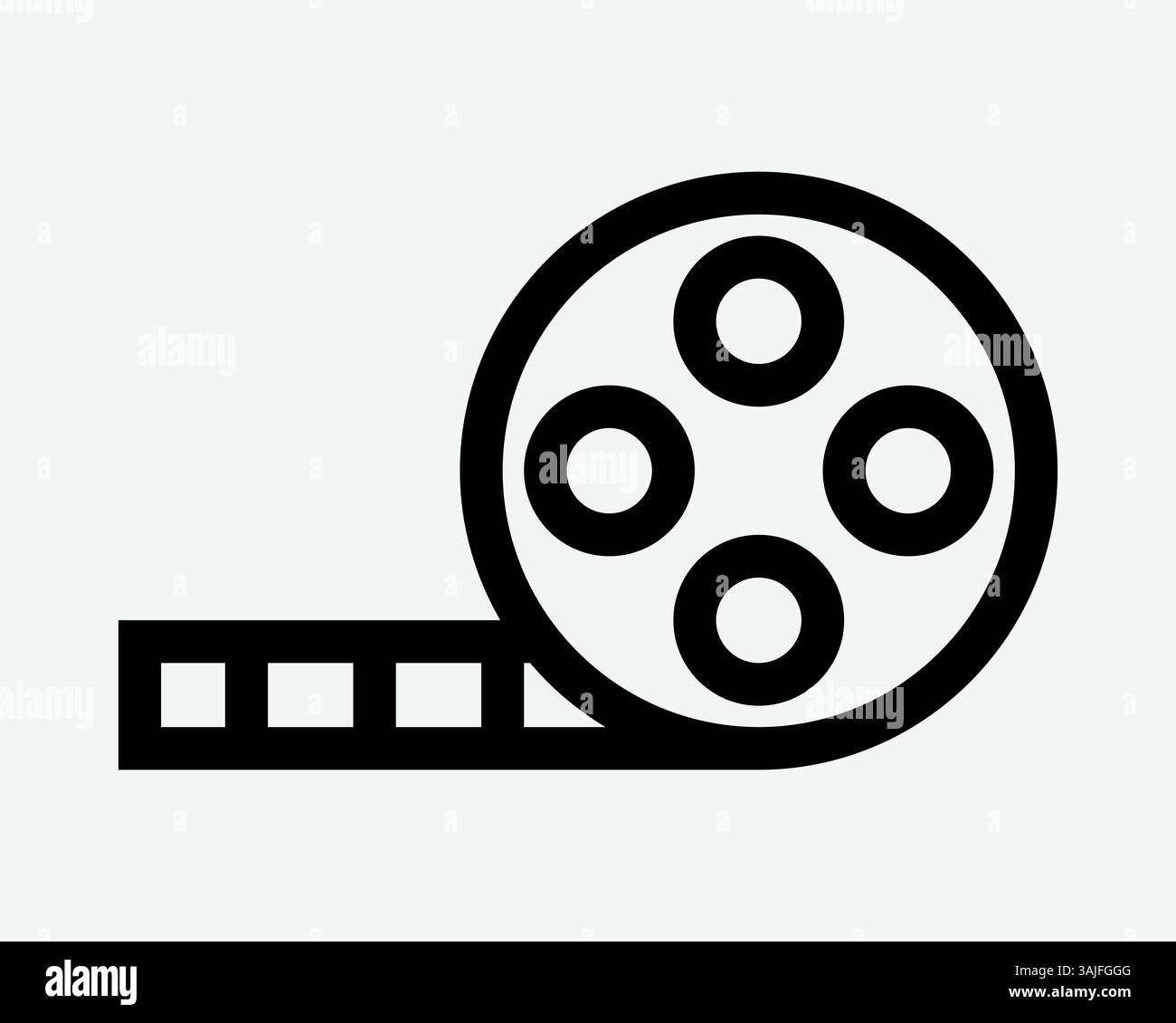 Film Strip Movie Roll Reel Black Outline Icon Sign symbole Cinéma enregistrement vidéo caméra vidéo équipement de bande photo Motion Graphics Recorder Vector Multimedi Illustration de Vecteur Film Strip Movie Roll Reel Black Outline Icon Sign symbole Cinéma enregistrement vidéo caméra vidéo équipement de bande photo Motion Graphics Recorder Vector Multimedi Illustration de Vecteur