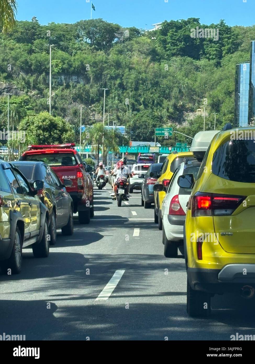 Embouteillage - Image de stock capturée avec un smartphone