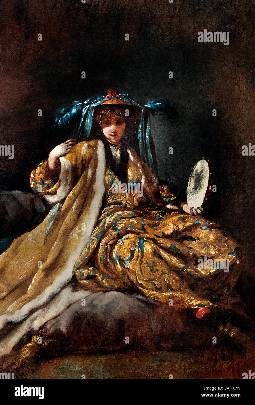 Sultana grec - grec Sultana John Barbault 1705-1766 France Français , Louvre Paris, Musée des Beaux-Arts, France, Banque D'Images