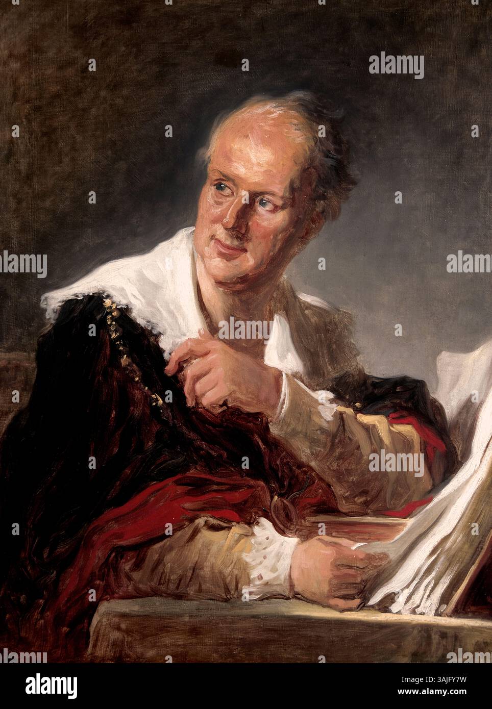 Fantasy figure une fois désignée à tort comme Denis Diderot 1769 Jean Honoré Fragonard 1732-1806 français La France Banque D'Images