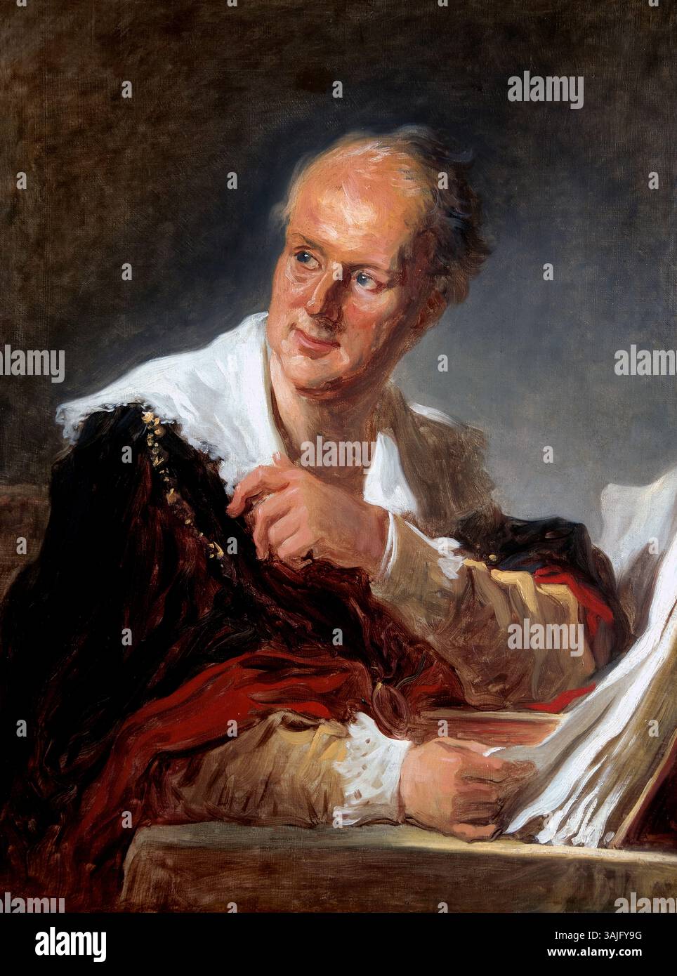 Fantasy figure une fois désignée à tort comme Denis Diderot 1769 Jean Honoré Fragonard 1732-1806 français La France Banque D'Images