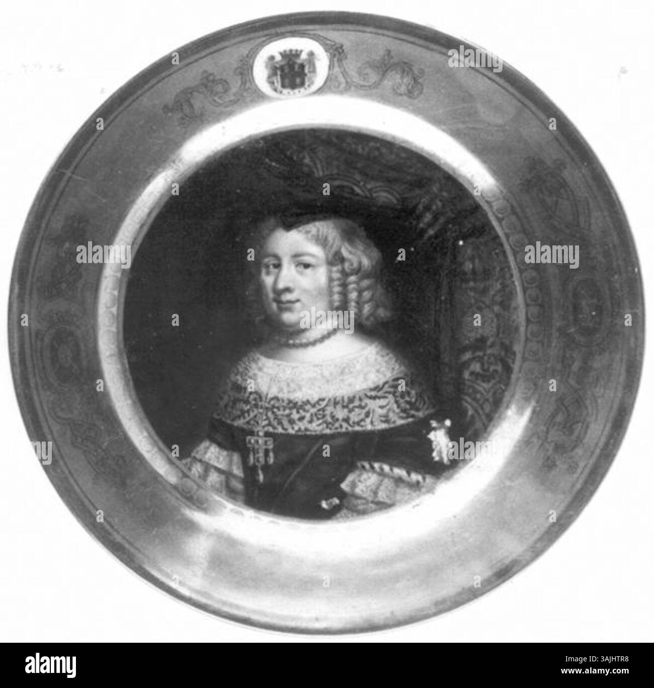 Le portrait de Maria di Borbone-Soissons de Giuseppe Devers au XIXe siècle, peint pour le Palais Royal de Turin, capture la ressemblance de la princesse, soulignant ses traits aristocratiques. Le portrait montre l'habileté de Devers à dépeindre la haute société et les portraits royaux. Banque D'Images