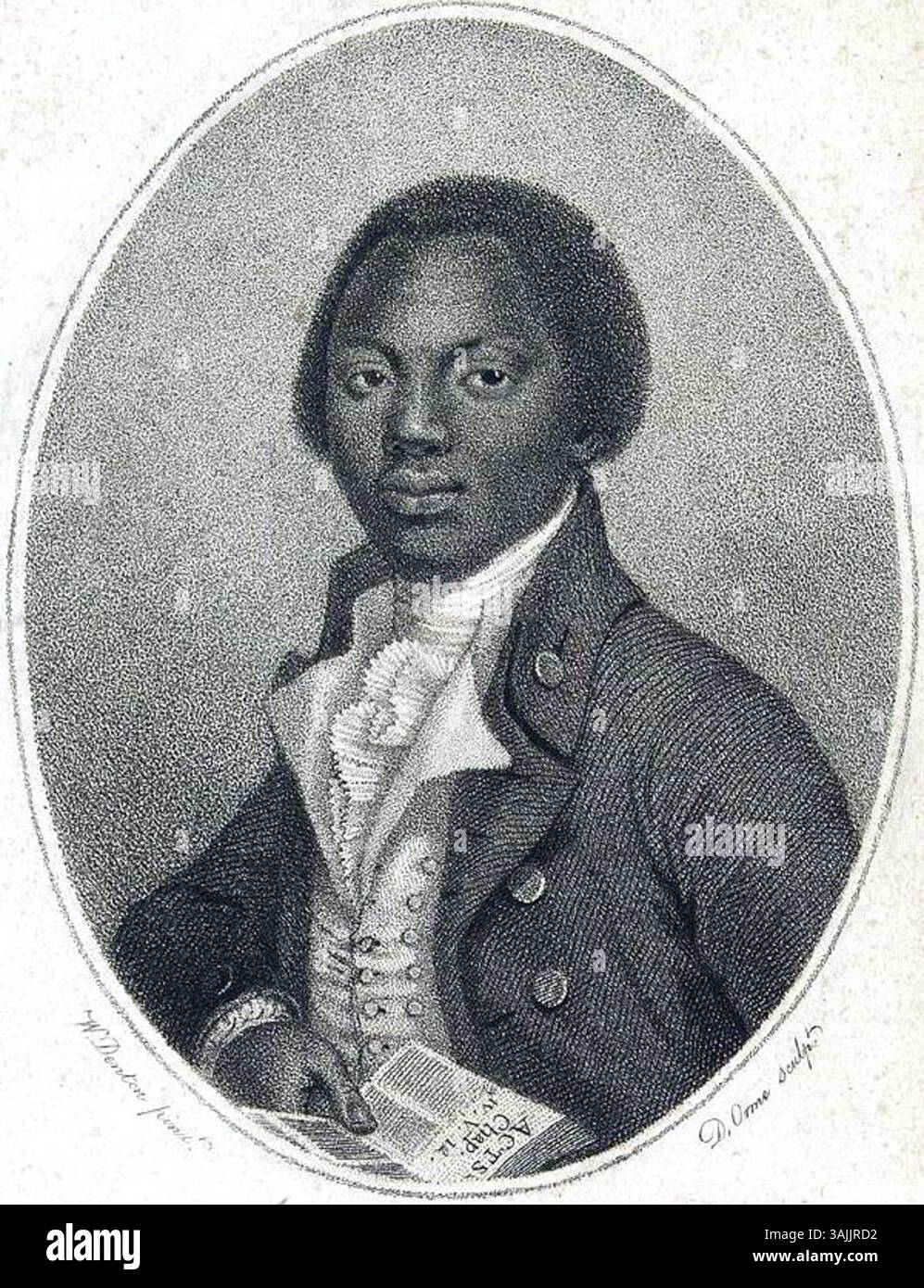 L'autobiographie d'Olaudah Equiano, publiée à l'origine en 1789, raconte ses expériences d'ancien esclave. Banque D'Images