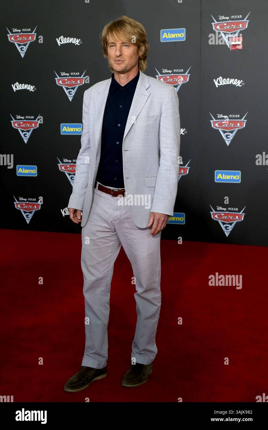 10 juin 2017 - Anaheim, CA, USA - LOS ANGELES - 10 juin : Owen Wilson à la première de ''Cars 3'' au Anaheim Convention Center le 10 juin 2017 à Anaheim, CA (crédit image : © hPa/Newscom via ZUMA Press) Banque D'Images