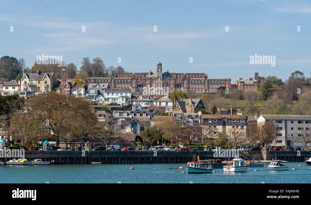 Vue du Britannia Royal Naval College, Dartmouth, Devon Banque D'Images