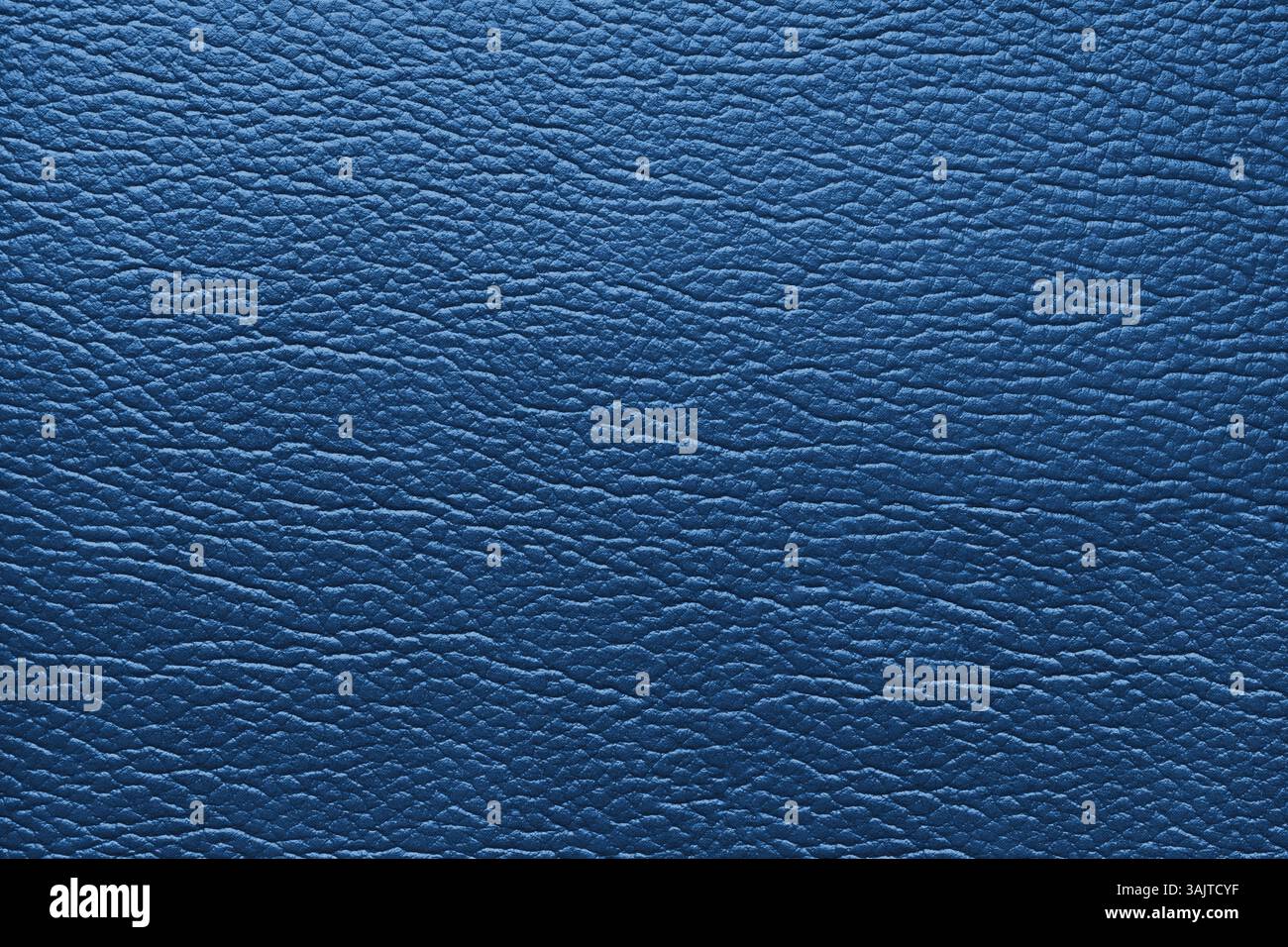 Structure brillante de cuir véritable, surface de peau naturelle avec motif de gaufrage. Leatharette de couleur bleue artificielle gros plan, texture macro. Backgro Banque D'Images