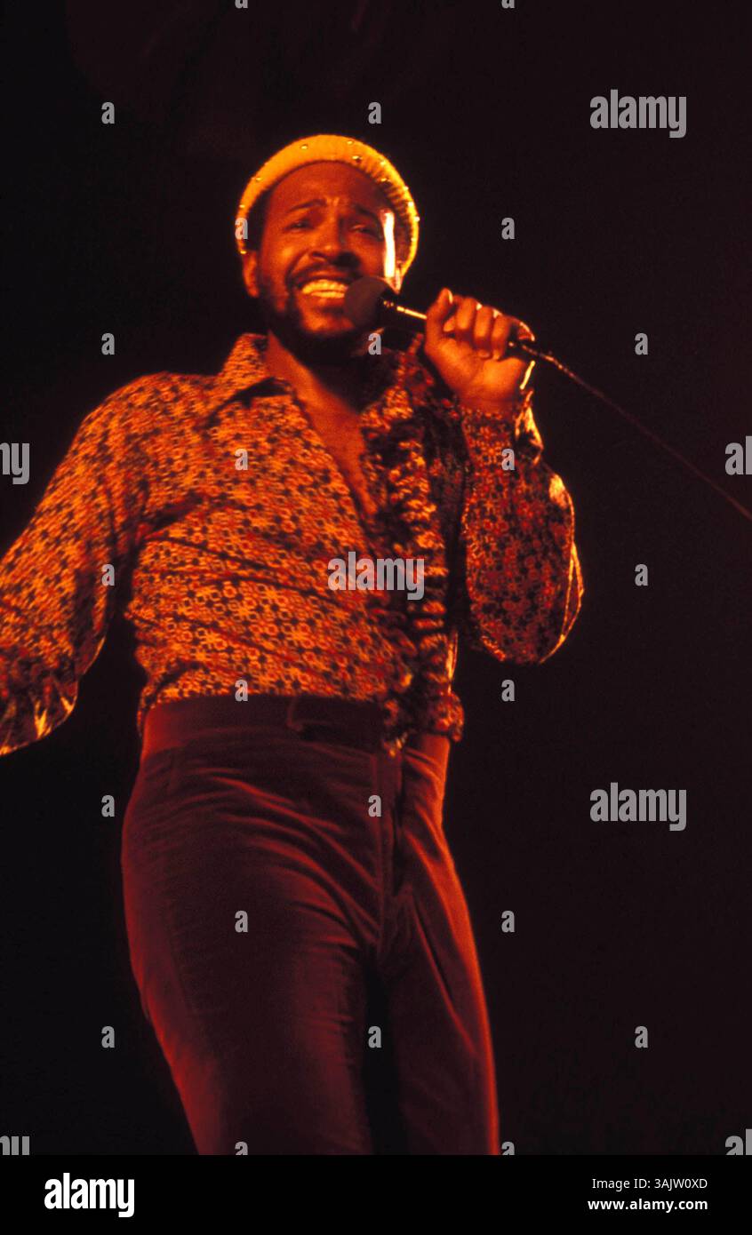Dec. 30, 2009 - MARVIN GAYE . 1984 (crédit image : © Globe photos/ZUMApress.com) Banque D'Images