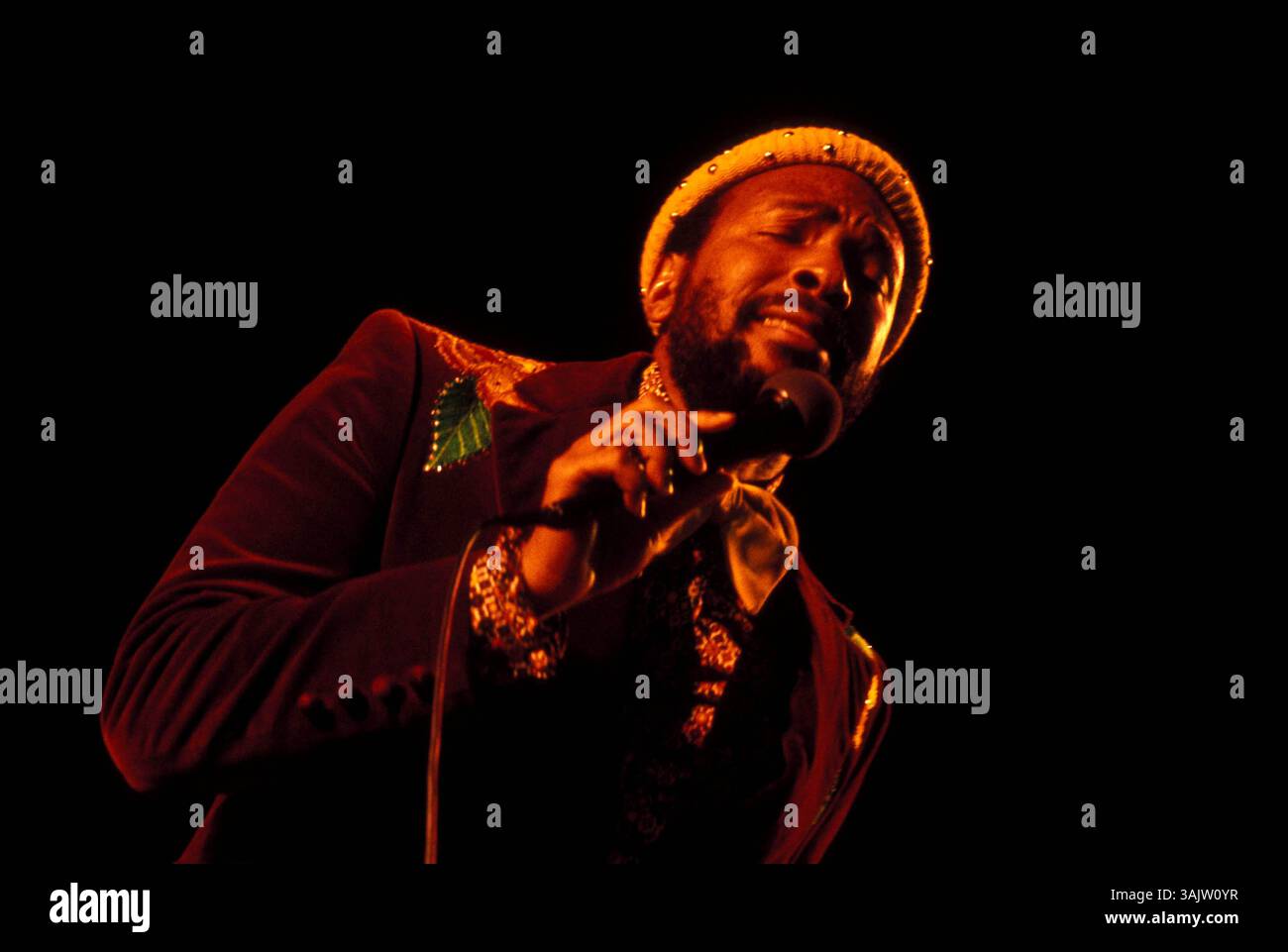 Dec. 30, 2009 - MARVIN GAYE . 1984 (crédit image : © Globe photos/ZUMApress.com) Banque D'Images