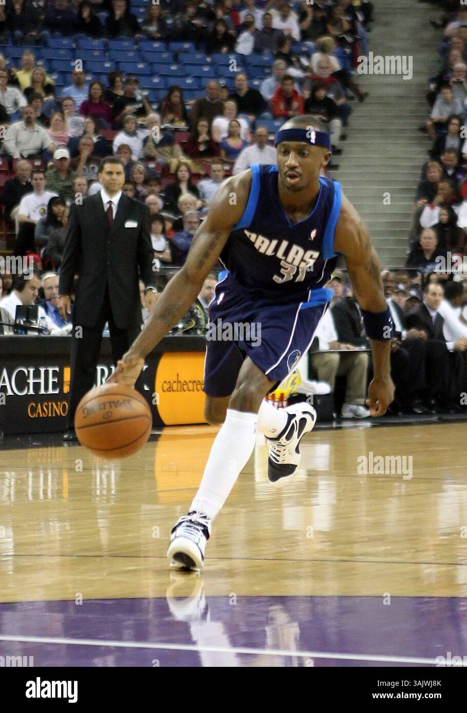 29 novembre 2008 : #31 Jason Terry des Dallas Mavericks en action contre les Sacramento Kings à l'Arco Arena de Sacramento, Californie. Les Mavericks ont battu les Kings 101 - 78.(image crédit : © Greg Ashman/Cal Sport Media) Banque D'Images
