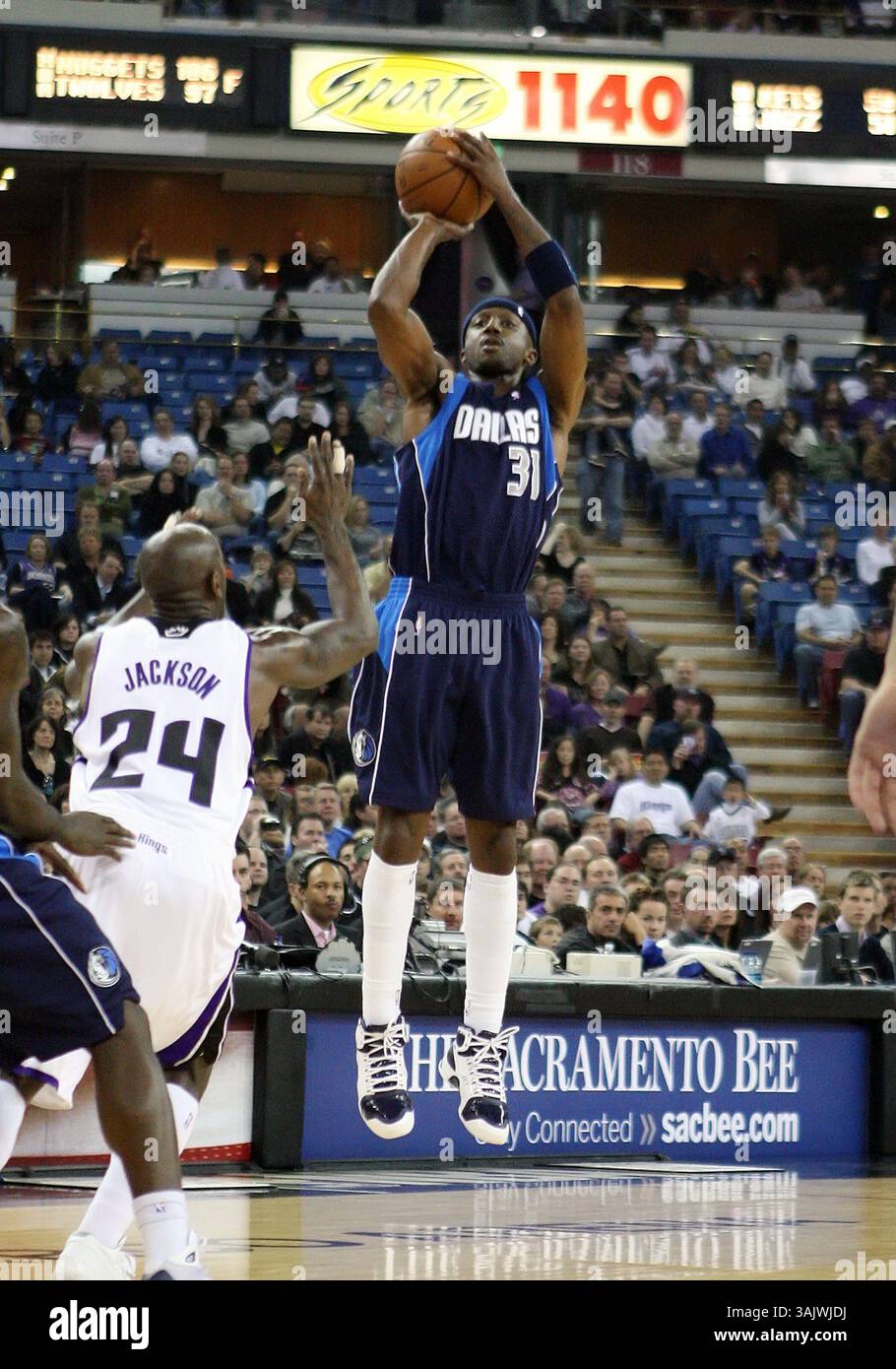 29 novembre 2008 : #31 Jason Terry des Dallas Mavericks en action contre les Sacramento Kings à l'Arco Arena de Sacramento, Californie. Les Mavericks ont battu les Kings 101 - 78.(image crédit : © Greg Ashman/Cal Sport Media) Banque D'Images