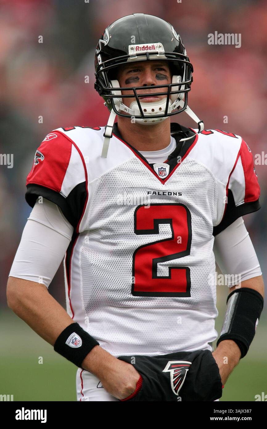 Quarterback Matt Ryan des Falcons d'Atlanta lors du match divisionnaire NFC West avec les 49er's.. Les Falcons ont mis en déroute le 49er's 45-10 au Bill Walsh Field à San Francisco, CA, le 11 octobre 2009.(image crédit : © John Pyle/Cal Sport Media/ZUMA Press) Banque D'Images