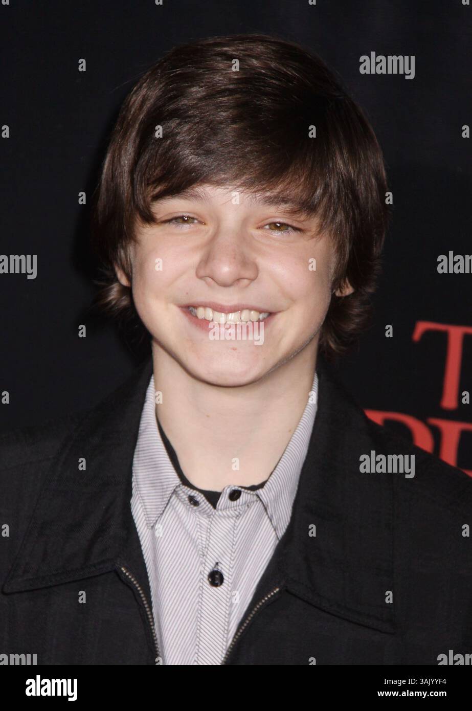 12 oct. 2009 - New York, New York, États-Unis - L'acteur BRAEDEN LEMASTERS assiste à la première New-yorkaise de 'The Beautifather' au SVA Theater. (Crédit image : © Nancy Kaszerman/ZUMA Press) Banque D'Images