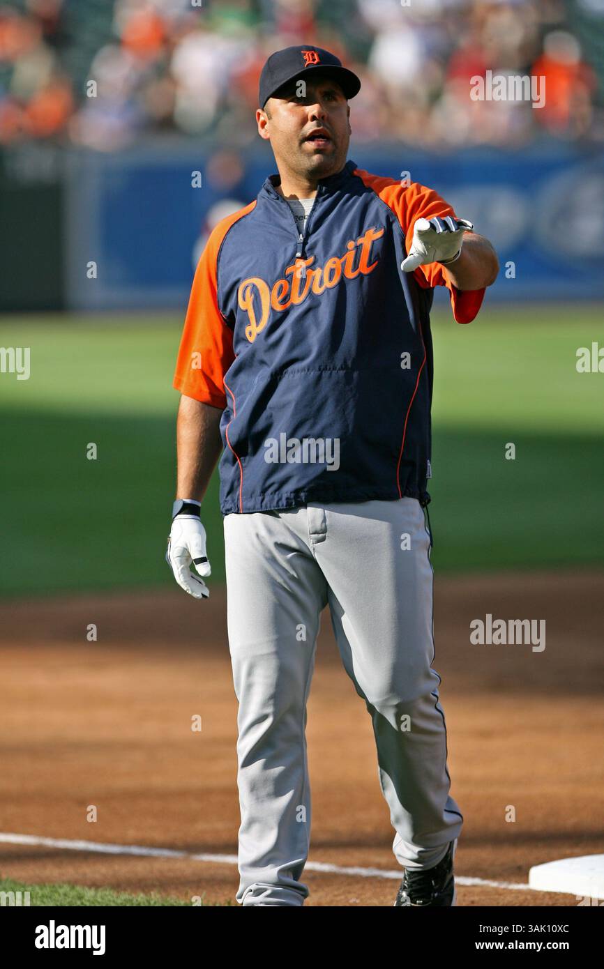 30 mai 2009 : Catcher Gerald Laird en action avant les Orioles de Baltimore contre les Tigers de Detroit à Oriole Park à Camden Yards à Baltimore, Maryland. (Crédit image : © Mitch Stringer/Cal Sport Media/ZUMA Press) Banque D'Images