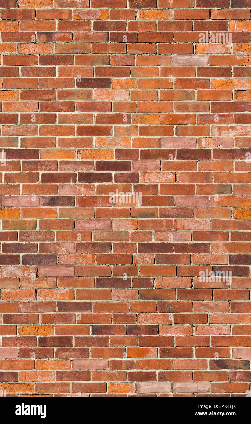 Texture de fond de mur de briques – briques de construction en maçonnerie sans couture Banque D'Images