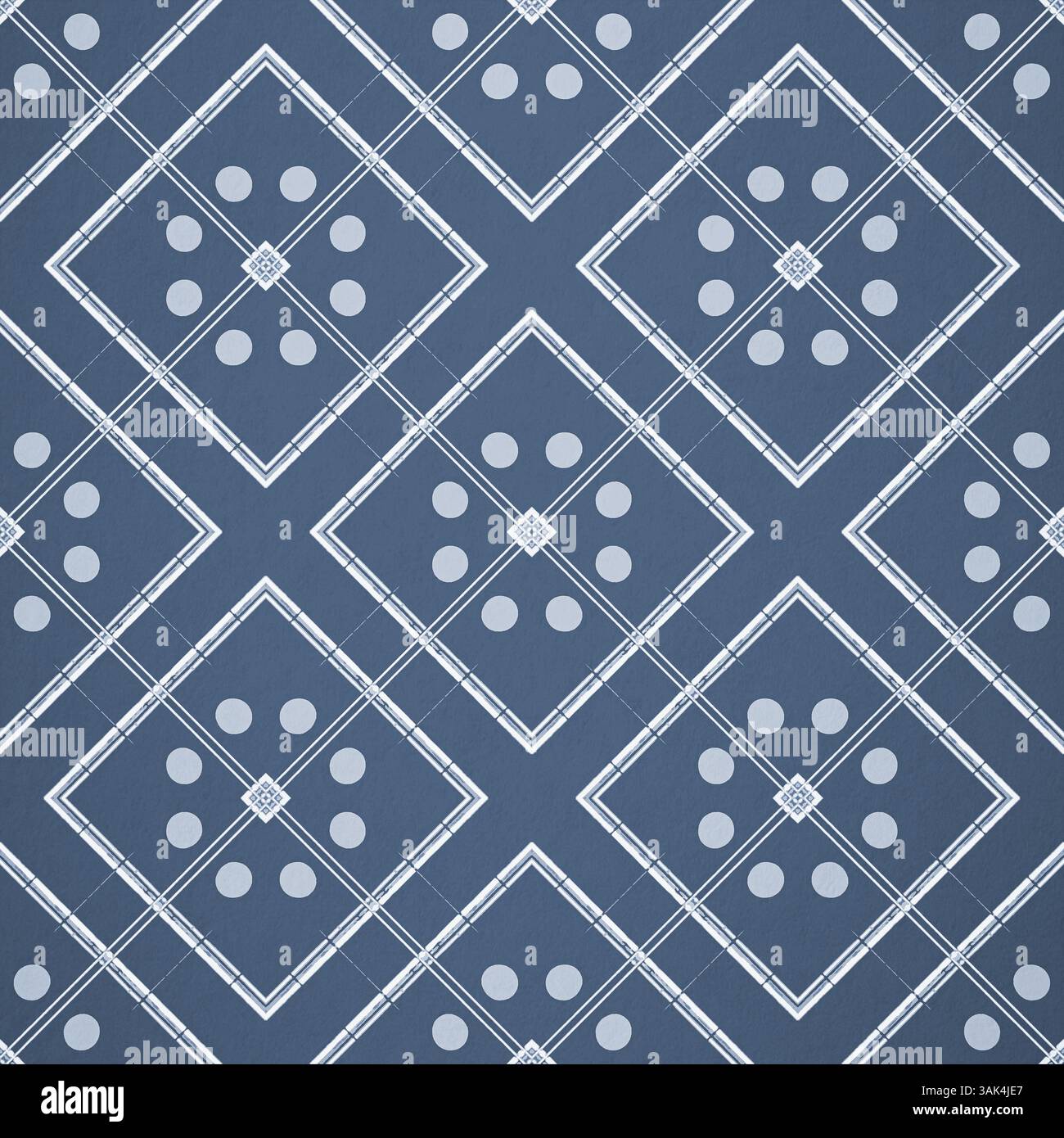 Motif géométrique abstrait sans couture avec fond bleu d'ornements pour l'emballage de conception de surface de décoration de bannières de tissu Banque D'Images
