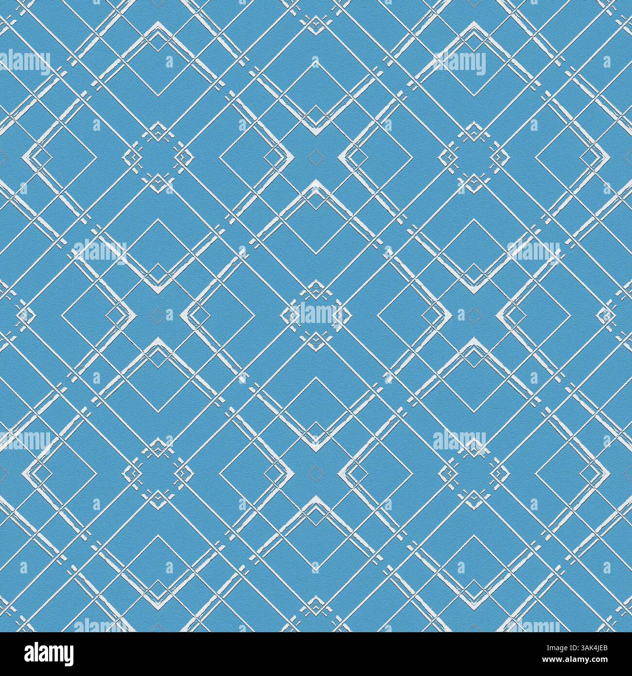 Motif géométrique abstrait sans couture avec fond bleu d'ornements pour l'emballage de conception de surface de décoration de bannières de tissu Banque D'Images