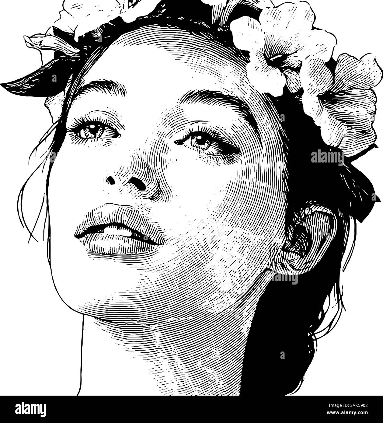 Gâteau de mariage élégant avec motif floral gravé pour la célébration et la décoration. Illustration de Vecteur