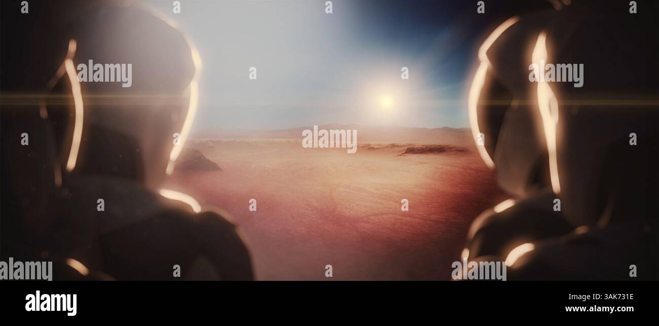 27 septembre 2016 - Hawthorne, CA, États-Unis d'Amérique - illustration conceptuelle d'artistes du système de transport interplanétaire SpaceX qui combinera la fusée la plus puissante jamais construite avec un vaisseau spatial conçu pour transporter au moins 100 personnes vers mars par vol. Les ITS réutilisables aideront l'humanité à établir une colonie permanente et autonome sur la planète rouge dans les 50 à 100 prochaines années. (Crédit image : © SpaceX/NASA via ZUMA Wire) Banque D'Images