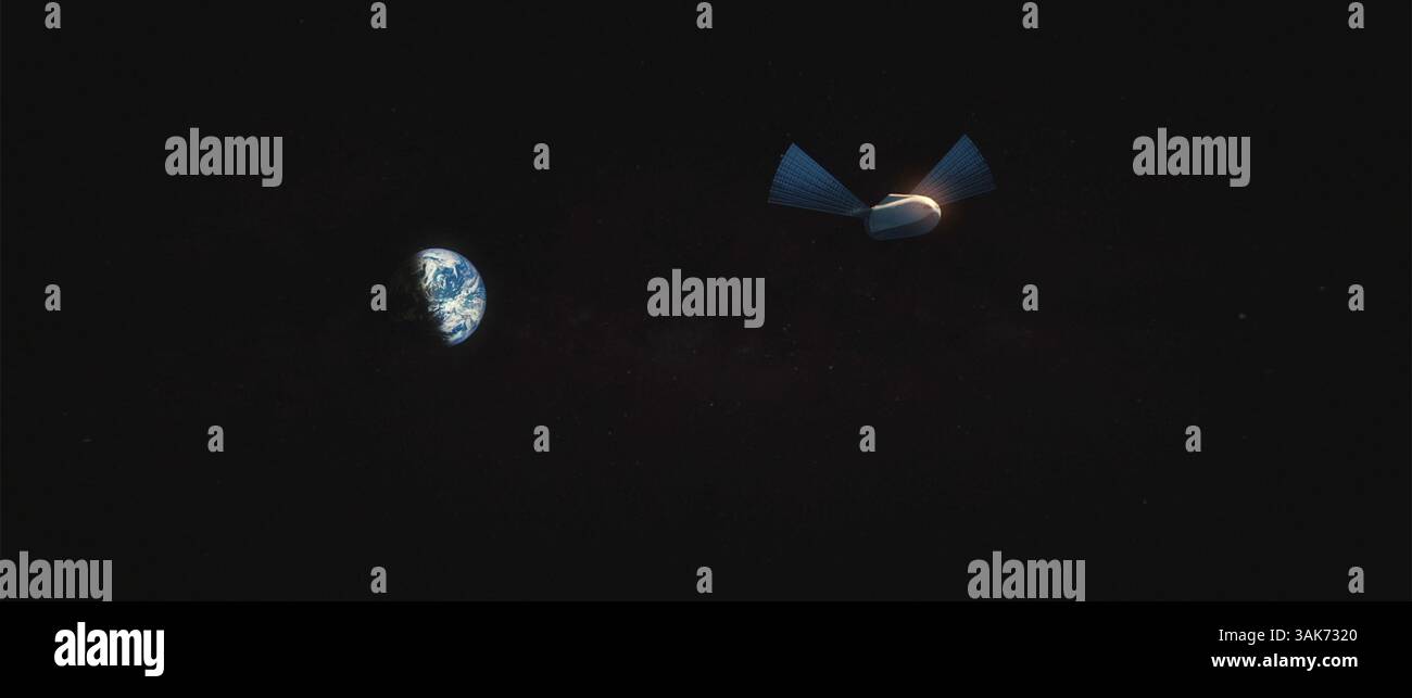27 septembre 2016 - Hawthorne, CA, États-Unis d'Amérique - illustration conceptuelle d'artistes du système de transport interplanétaire SpaceX qui combinera la fusée la plus puissante jamais construite avec un vaisseau spatial conçu pour transporter au moins 100 personnes vers mars par vol. Les ITS réutilisables aideront l'humanité à établir une colonie permanente et autonome sur la planète rouge dans les 50 à 100 prochaines années. (Crédit image : © SpaceX/NASA via ZUMA Wire) Banque D'Images