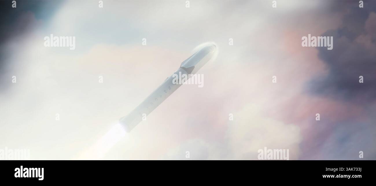 27 septembre 2016 - Hawthorne, CA, États-Unis d'Amérique - illustration conceptuelle d'artistes du système de transport interplanétaire SpaceX qui combinera la fusée la plus puissante jamais construite avec un vaisseau spatial conçu pour transporter au moins 100 personnes vers mars par vol. Les ITS réutilisables aideront l'humanité à établir une colonie permanente et autonome sur la planète rouge dans les 50 à 100 prochaines années. (Crédit image : © SpaceX/NASA via ZUMA Wire) Banque D'Images