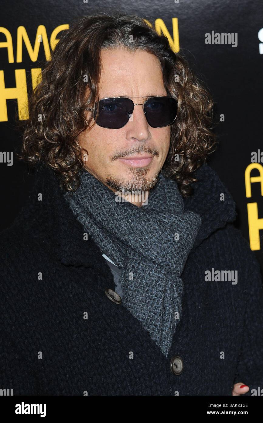8 décembre 2013 - New York, NY, États-Unis - Chris Cornell assiste à la projection 'American Hustle' au Ziegfeld Theater le 8 décembre 2013 à New York (crédit image : © Kristin Callahan - Ace Pictures/Ace Pictures via ZUMA Press) Banque D'Images