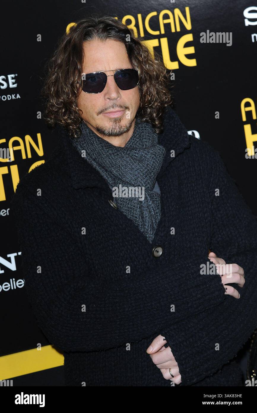8 décembre 2013 - New York, NY, États-Unis - Chris Cornell assiste à la projection 'American Hustle' au Ziegfeld Theater le 8 décembre 2013 à New York (crédit image : © Kristin Callahan - Ace Pictures/Ace Pictures via ZUMA Press) Banque D'Images