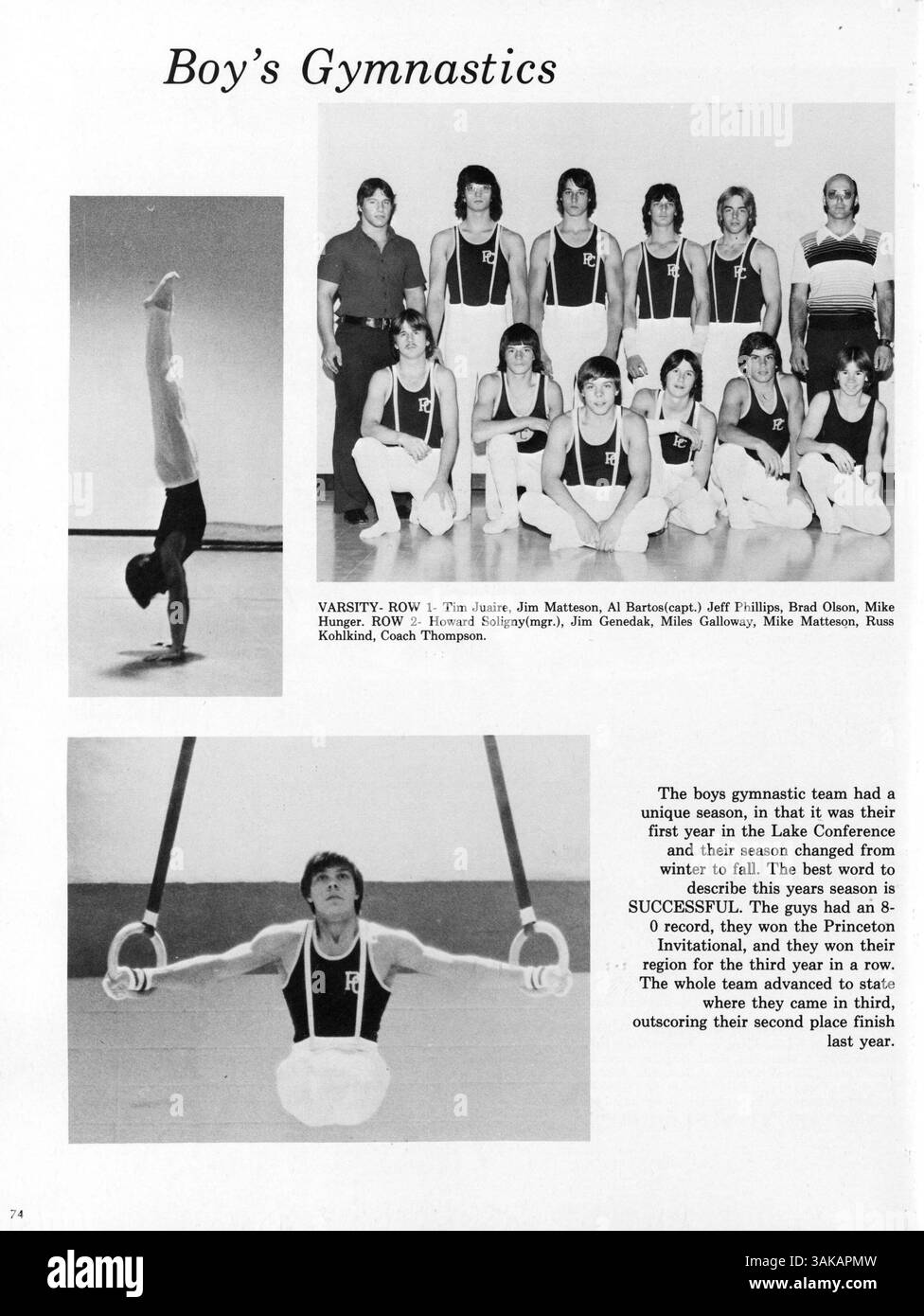 L'annuaire 1977 de Park Center High School reflète la vie académique, sportive et sociale de l'école au cours de l'année 1972-1973, mettant en évidence les événements, les étudiants et les professeurs. Banque D'Images