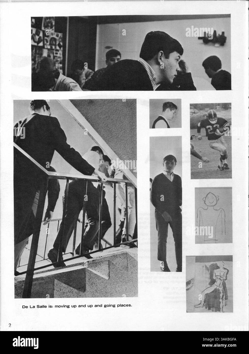 L’annuaire de la salle 1967, Delta, donne un aperçu des étudiants, des enseignants, des clubs, de l’athlétisme et des événements importants de l’année scolaire 1966-1967-1998, mettant en lumière l’histoire afro-américaine. Banque D'Images