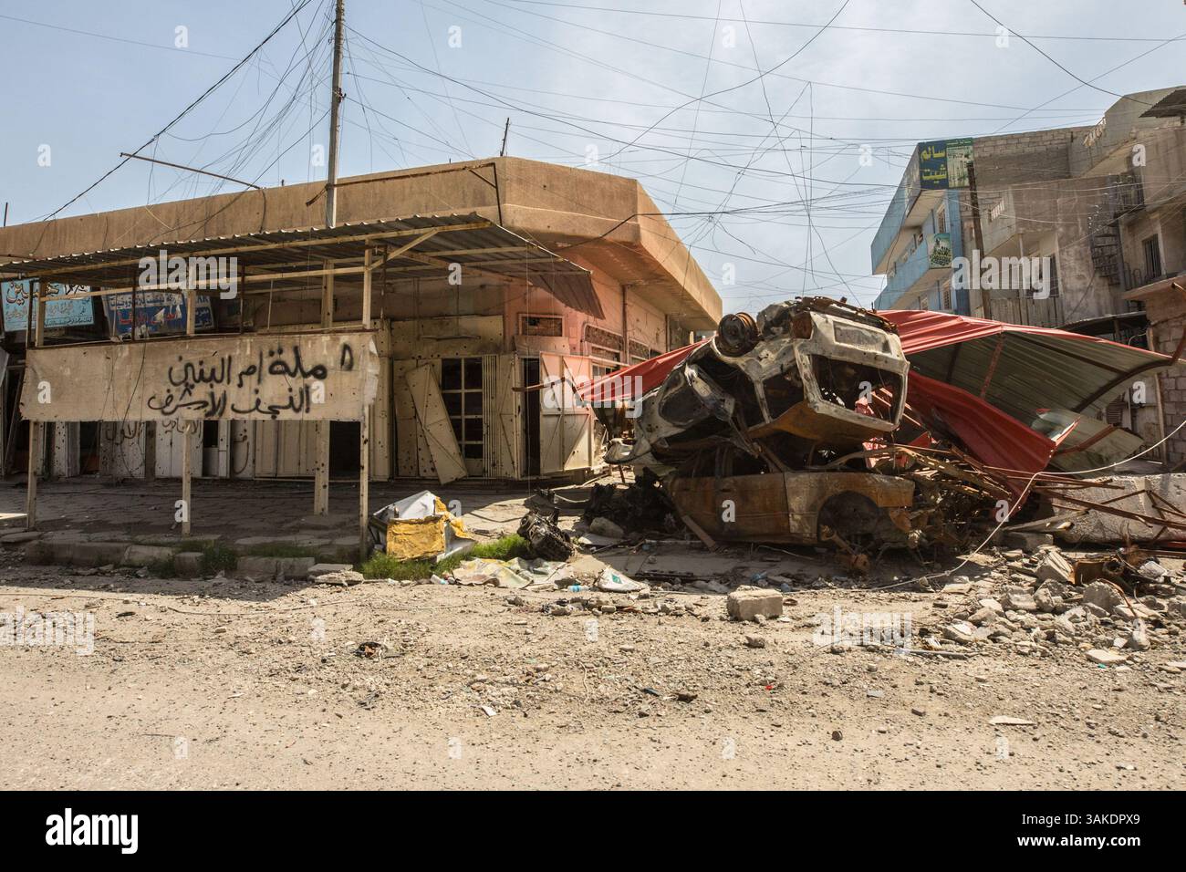 9 mai 2017 - Ouest Mossoul, province de Ninive, Irak - les ruines de la vieille ville de Mossoul. West Mossoul, Irak. (Crédit image : © Gabriel Romero via ZUMA Wire) Banque D'Images