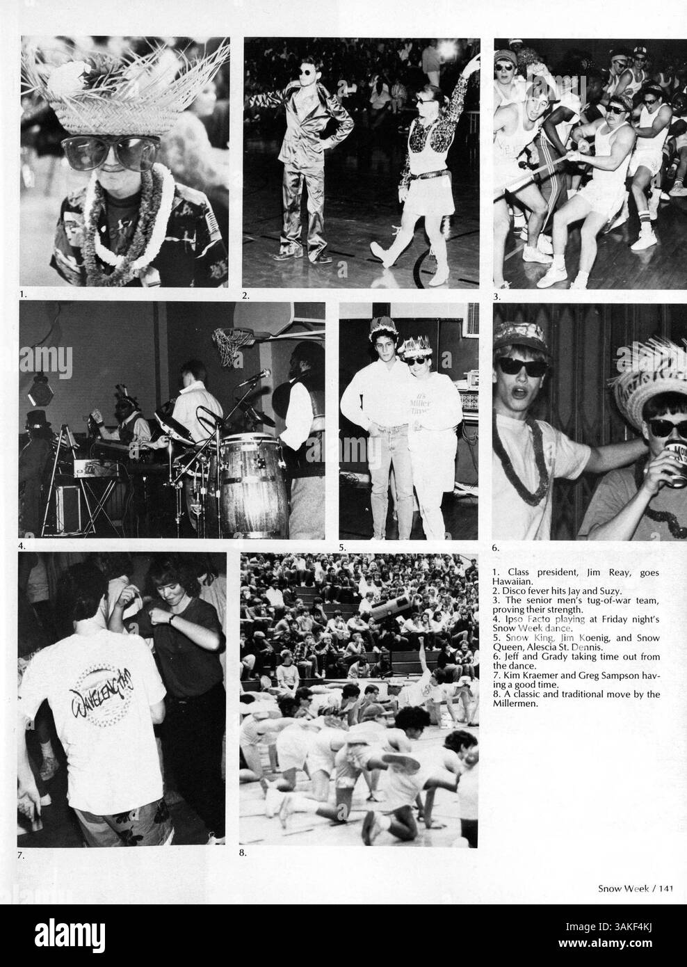 Cette édition du Wahian Yearbook honore le 60e anniversaire de Washburn High School avec une célébration visuelle de l’année scolaire 1985-1986, mettant en évidence l’athlétisme, les clubs et les réalisations académiques. Banque D'Images