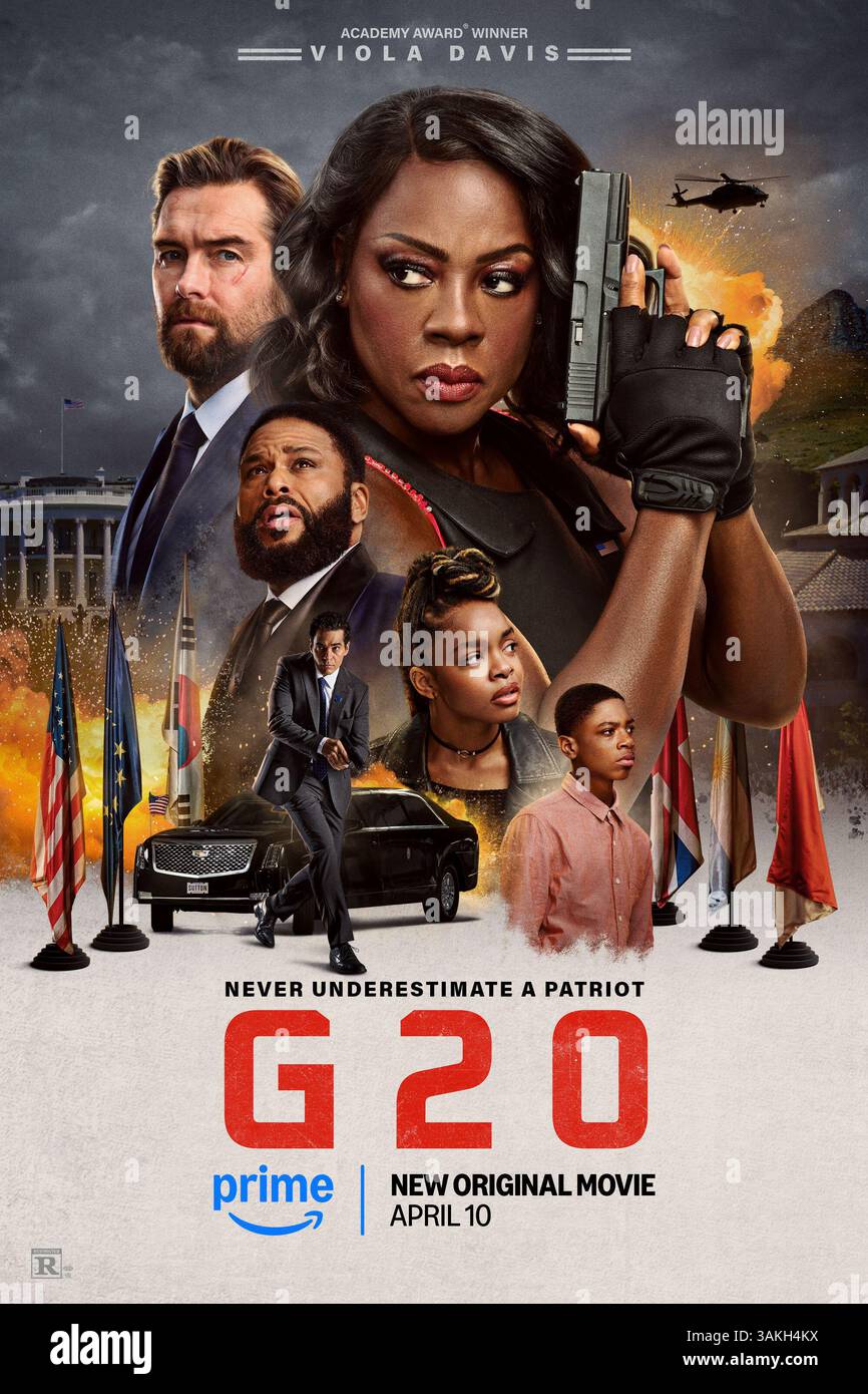 DATE DE SORTIE : 10 avril 2025. TITRE : G20. STUDIO : Amazon Studios. RÉALISATEUR : Patricia Riggen. COMPLOT : les terroristes prennent le sommet du G20 avec la présidente Sutton, apportant son expérience de gouvernement et militaire pour défendre sa famille, son entreprise et le monde. EN VEDETTE : VIOLA DAVIS en tant que présidente Danielle Sutton. (Crédit image : © Amazon Studios/Entertainment Pictures/ZUMAPRESS.com) USAGE ÉDITORIAL UNIQUEMENT ! Non destiné à UN USAGE commercial ! Banque D'Images