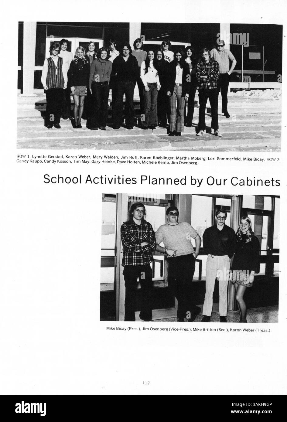 Le Park Center High Yearbook 1973, volume 2 : Pirate, préserve les activités académiques et sociales de l'année scolaire 1972-1973 avec des étudiants, des professeurs, des équipes sportives et des événements. Banque D'Images
