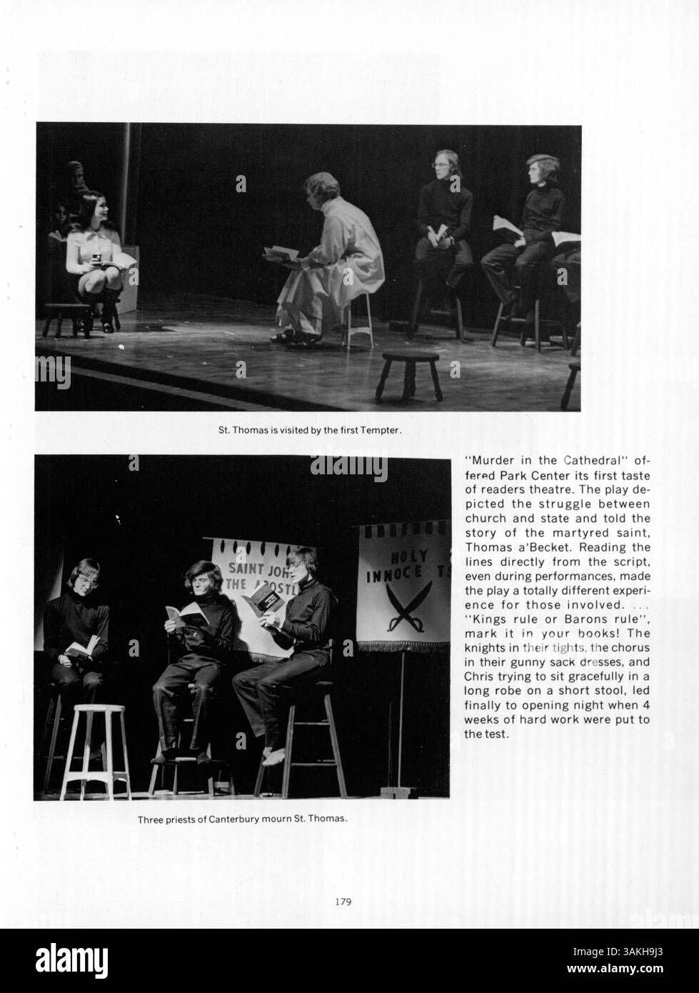 Le volume 2 de l'Annuaire des pirates 1973 de Park Center High enregistre les activités académiques, sportives et sociales, documentant l'année scolaire 1972-1973 avec les faits saillants des élèves, des enseignants, des clubs et des sports. Banque D'Images