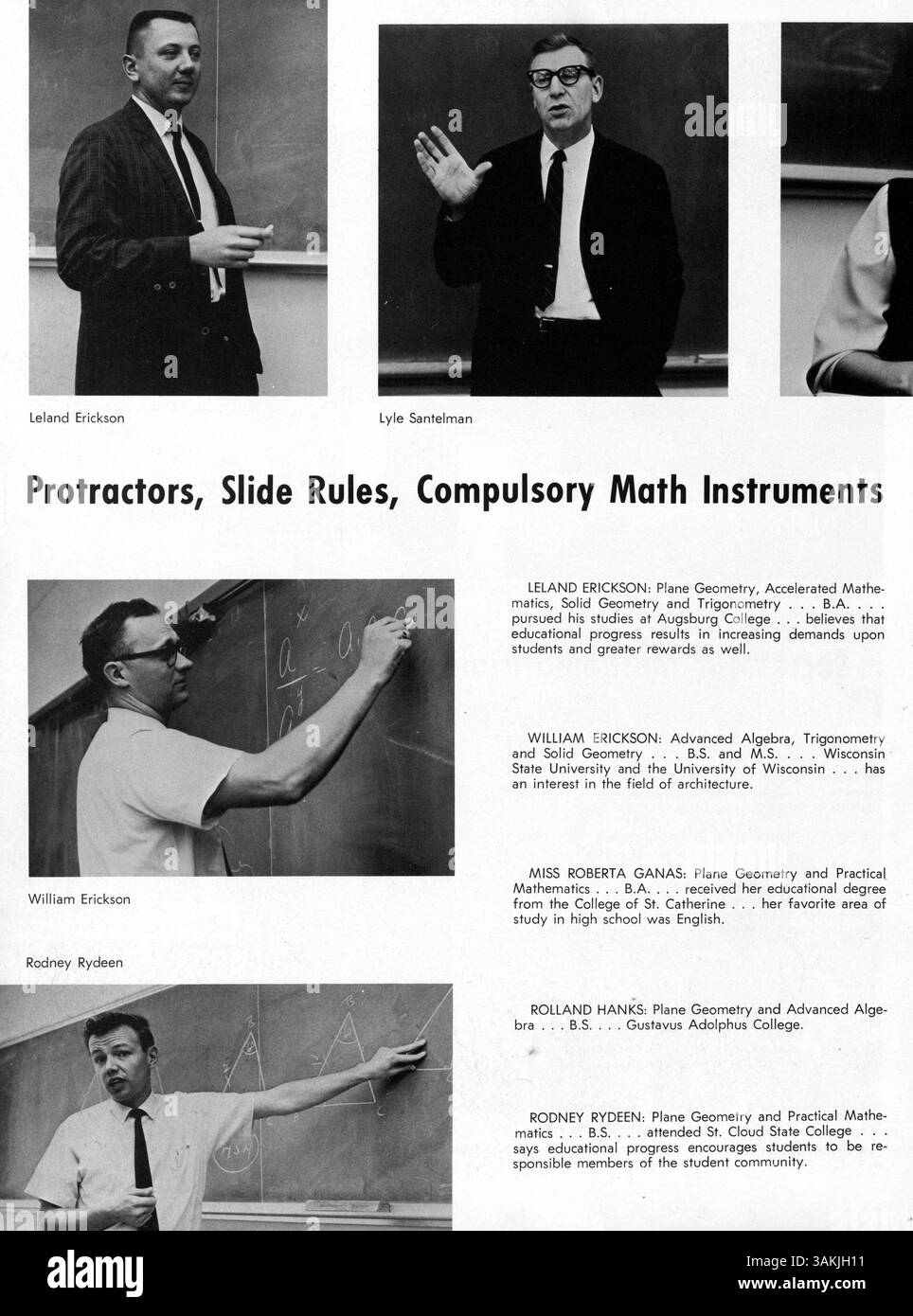 Cet annuaire 1966 du lycée Louis Park, intitulé Echowan 66, enregistre les clés élève, enseignant, club, et les faits saillants sportifs de l'année scolaire 1965-1966. Banque D'Images