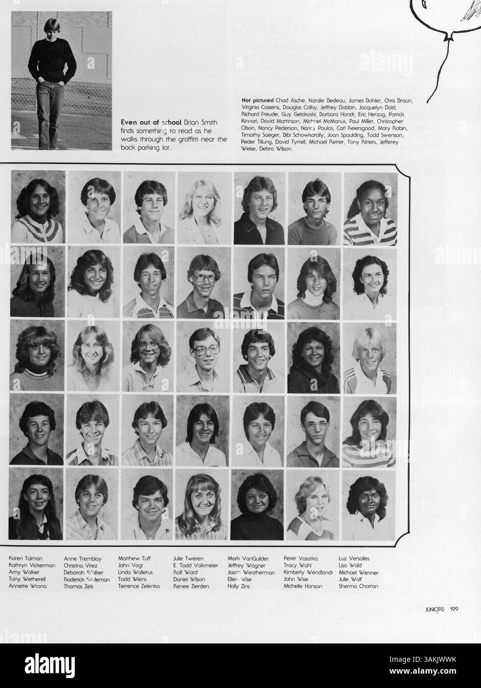 L'annuaire '1982 Bear' capture l'année scolaire 1981-1982 à Lincoln High, mettant en vedette les événements sportifs, les clubs, les réalisations des élèves et les événements scolaires importants. Banque D'Images