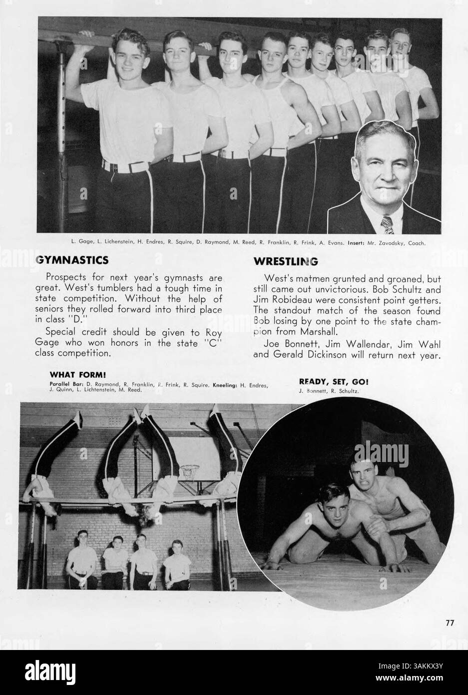 L'annuaire « Hesperian » 1950 de West High School enregistre l'année scolaire 1949-1950 et met en évidence la vie étudiante, les clubs, l'athlétisme et les événements scolaires clés. Banque D'Images