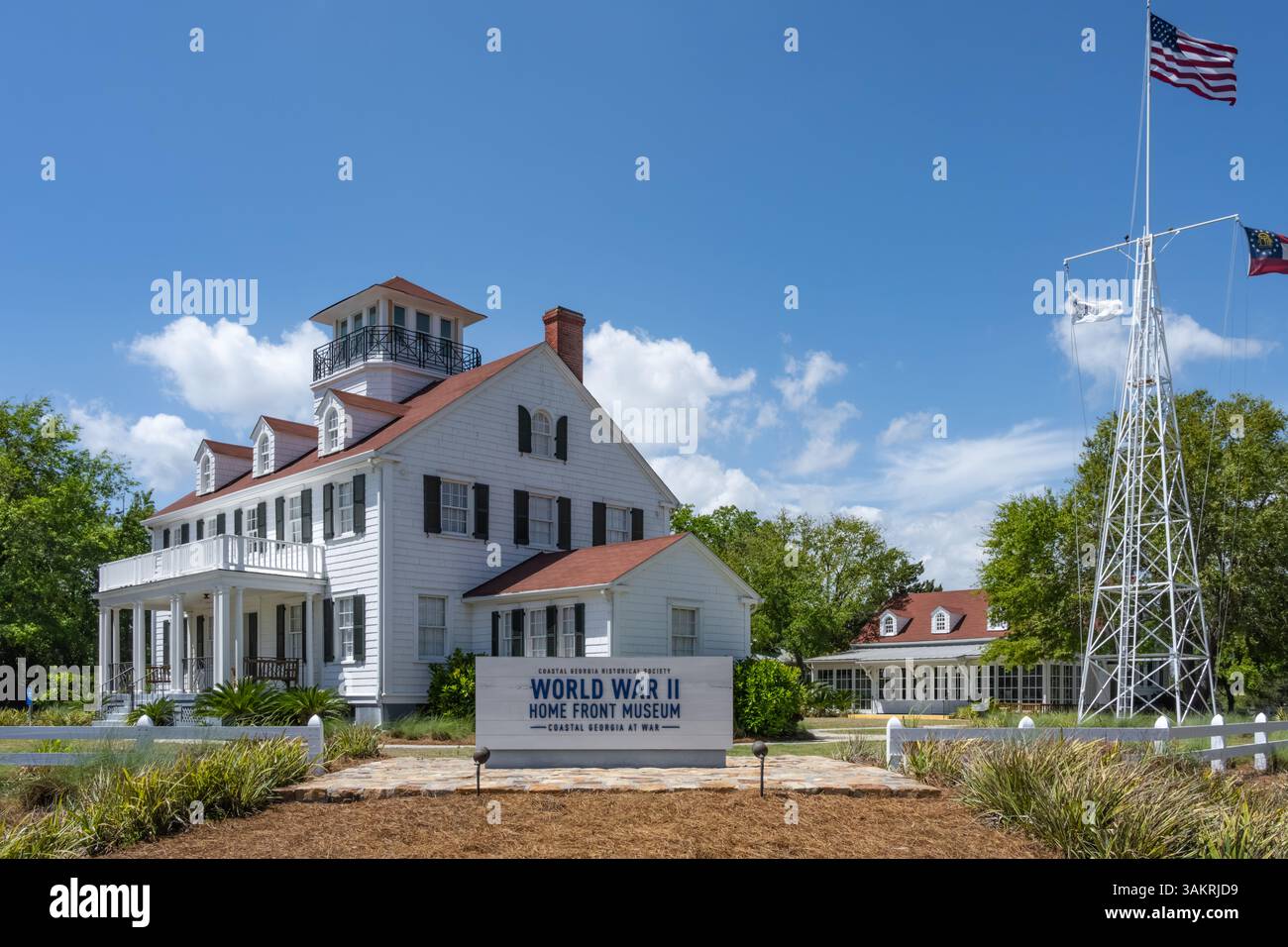 Musée Home Front de la seconde Guerre mondiale sur l'île de produits Simons, en Géorgie. (ÉTATS-UNIS) Banque D'Images