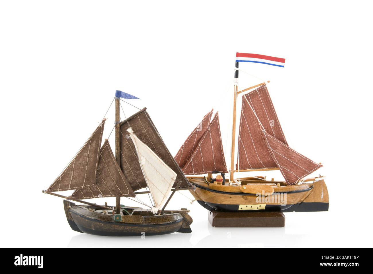 Vieux bateaux néerlandais appelé botters Banque D'Images