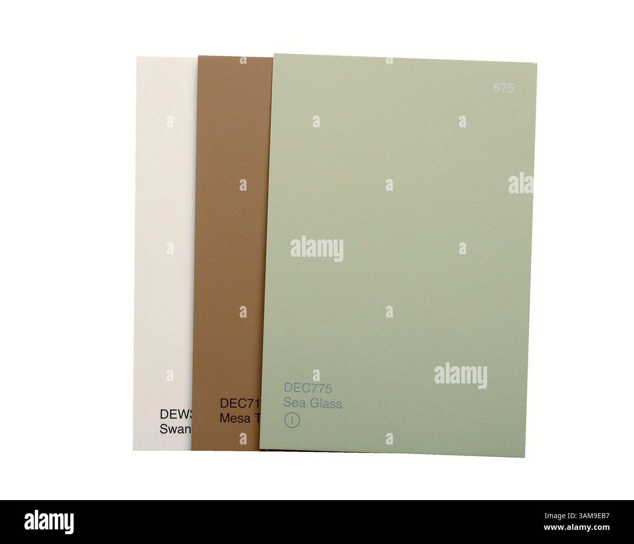 Feb 27, 2007 - États-Unis - Dunn-Edwards Sea Glass Green, Mesa Tan et Swan White répètent les couleurs de notre paysage natal. (Chas Metivier/Orange County Register/MCT) (image crédit : © Orange County Register/mct/ZUMAPRESS.com) Banque D'Images