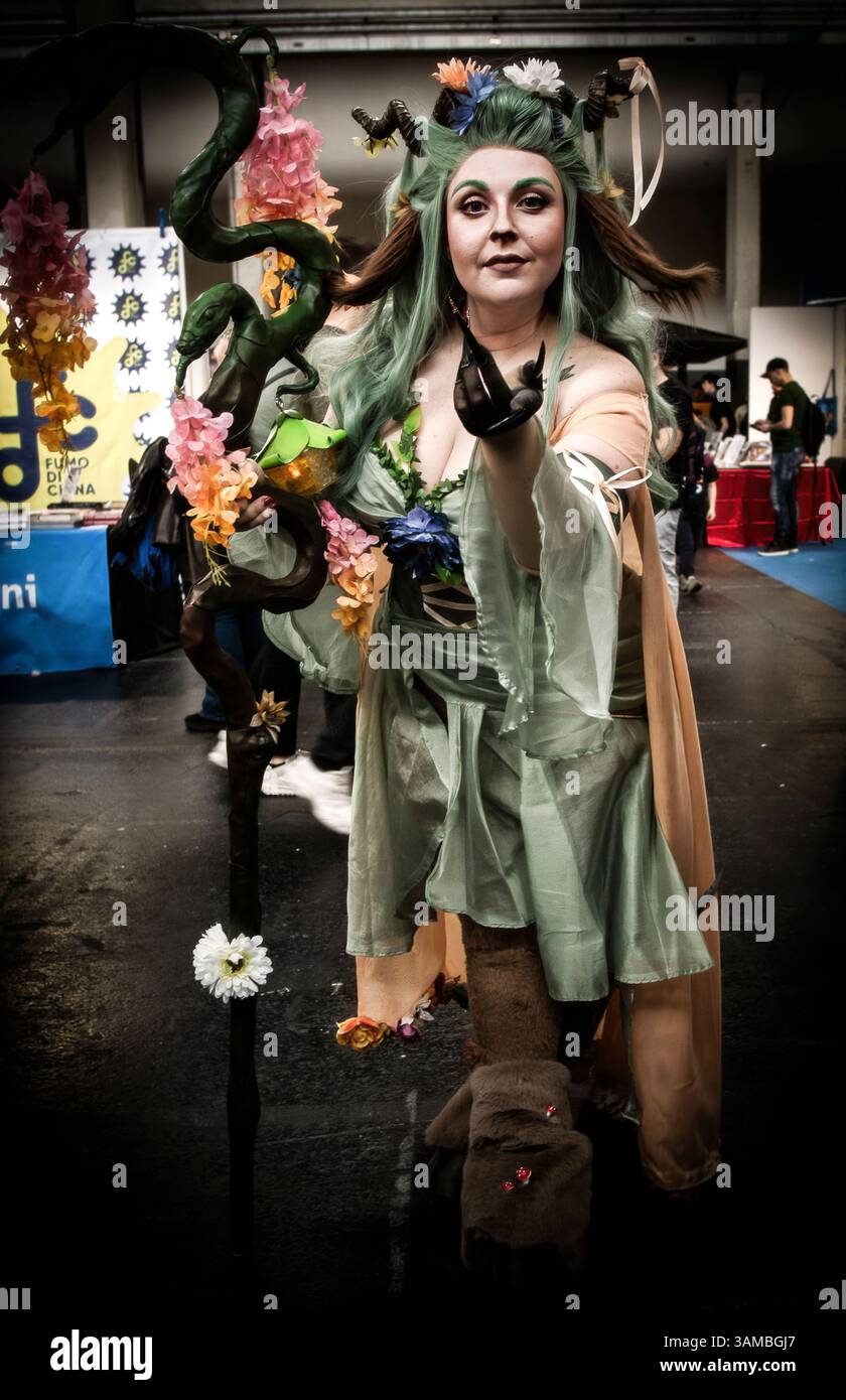 Italie Piémont Torino Comics 2025 - cosplayer Banque D'Images