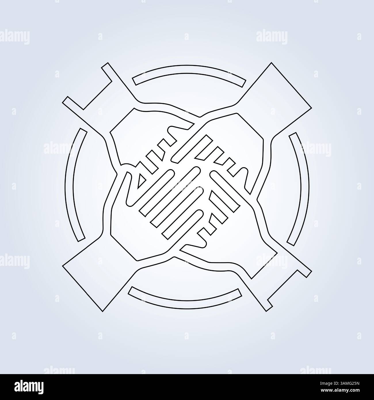 Icônes de contour de participation, symboles, signes modernes, pictogrammes linéaires, art vectoriel Illustration de Vecteur